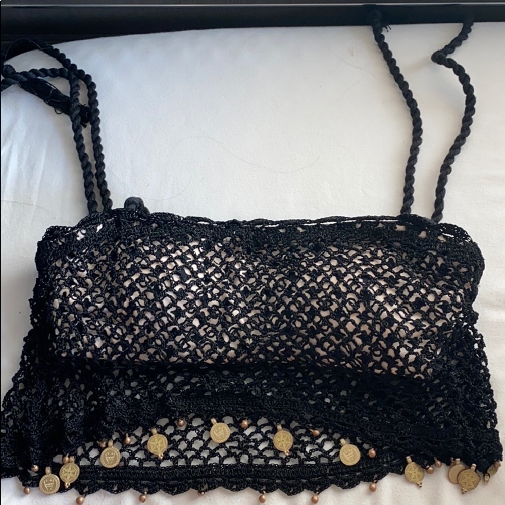 BLACK SWIM TOP